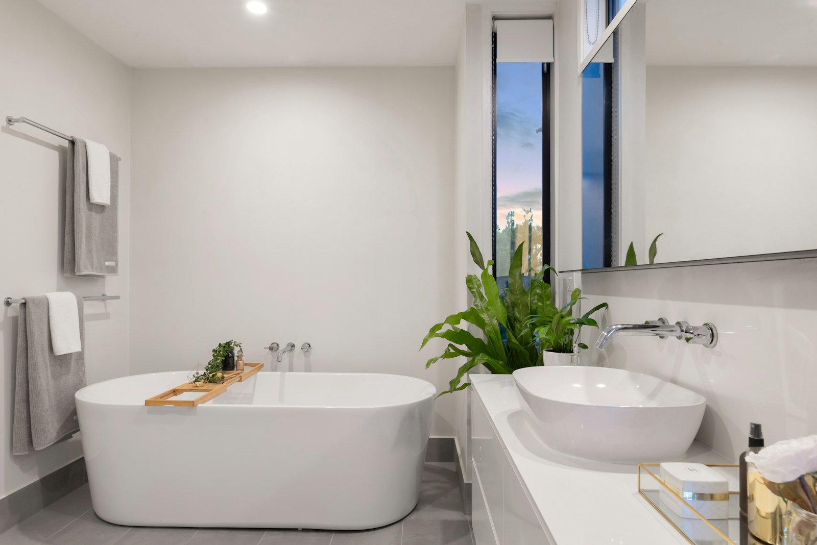 Family bathroom with walk-in shower